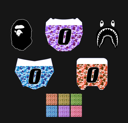 Bape Number Plate Decal (COLLECTIVE)