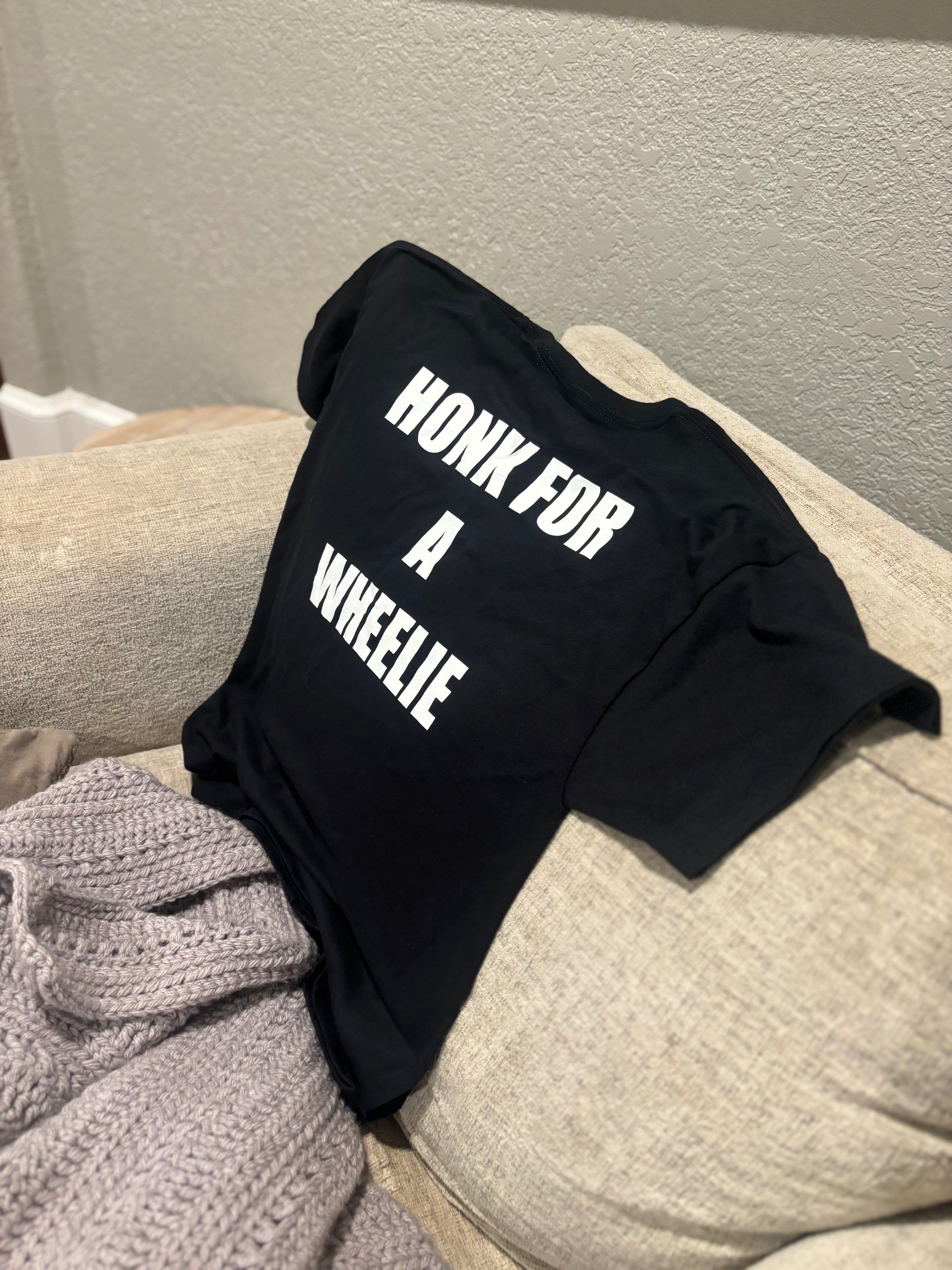 Honk for a wheelie tee