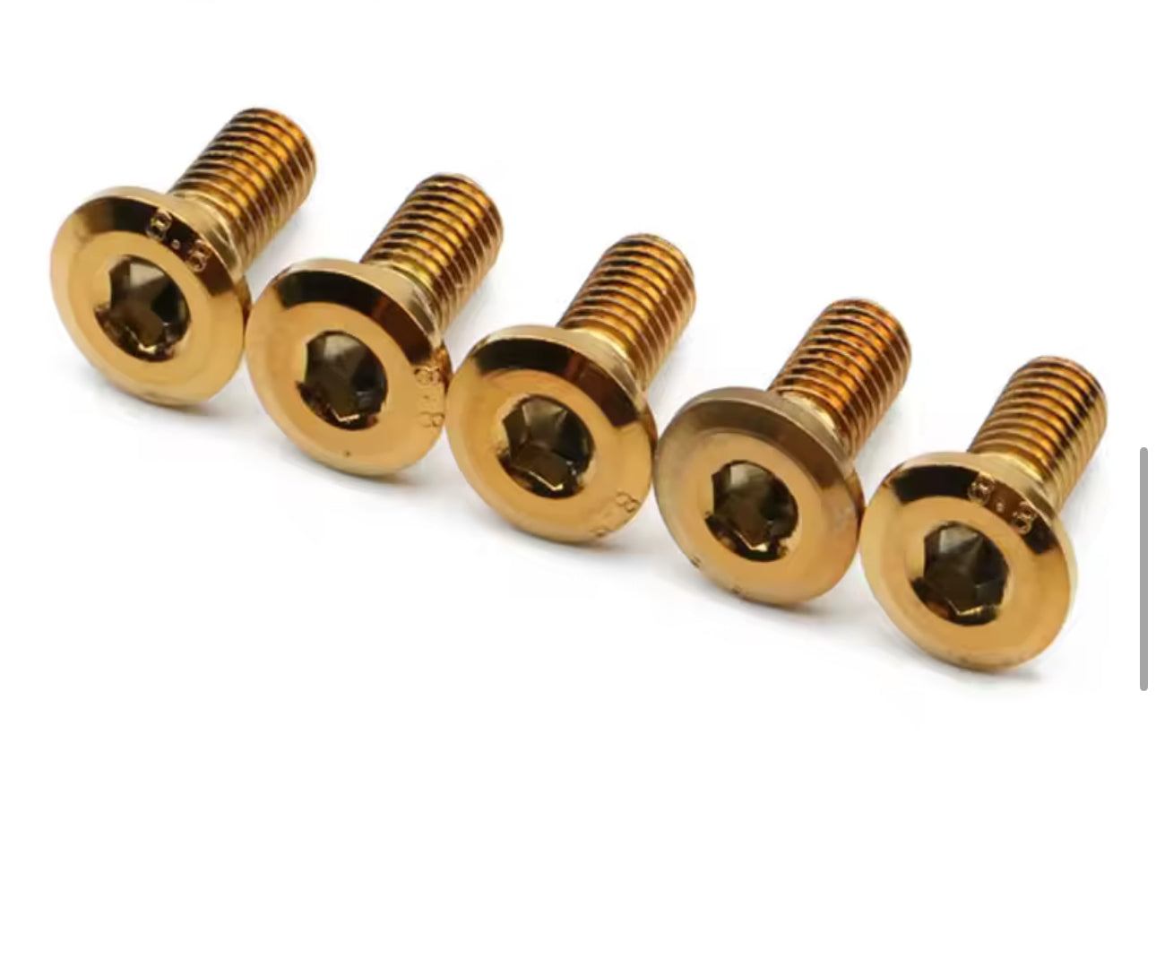 YOZMA IN-10 / VALTINSU
EM-5 TITANIUM BRAKE ROTOR BOLTS FULL SET (Qty 8)
